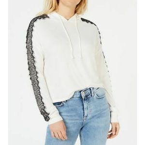 Ultra Flirt Lace Hooded Pullover